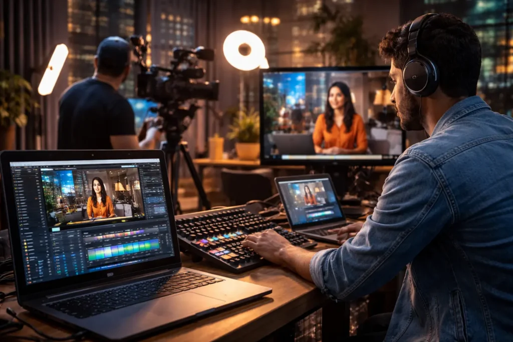 Video production in Mumbai studio